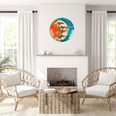 Heavenly Sun Moon Metal Wall Crafts Waterproof Permanent House Hanging