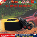 16ftx2in 5 Tons Heavy Duty Car Road Recovery Tow Strap Towing Rope Orange Newly