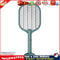 Electric Insect Swatter USB Rechargeable Led Light Mosquito Killer (Green) Newly