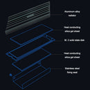 Fin Cooling Drives Radiator SSD Heatsink Computer Radiator M.2 2280 Heat Sink