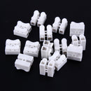 50pcs/Lot Push Wire Male 2P Shock Connector Terminal Blocks Connector