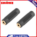 2pcs 3.5mm Jack Female to Female Audio Coupler Adapter Converter Connector