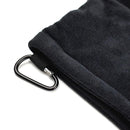 Microfiber Golf Ball Cleaning Towel Golf Club Wiping Cloth Cleaner (Black)