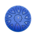 6 inch 11 Tune Musical Instrument Steel Tongue Drum for Beginner (Blue) Newly