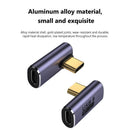 Type-C Adapter PD100W Mini C to C Converter (Female to Male Middle Elbow)