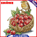 14CT Printed Partial Cross Stitch DIY Bird Cherry Hand Painting Bedroom Decor