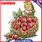 14CT Printed Partial Cross Stitch DIY Bird Cherry Hand Painting Bedroom Decor