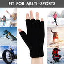 #A Women Men Electric Heating Gloves Rechargable Knitted Mittensm for Sports Ski