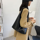 Fashion Large Capacity Top-handle Bag Women Portable Leather Solid Totes Satchel