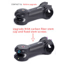 RISK Bicycle Headset Cover Carbon Fiber MTB Road Bike Stem Top Cap (31.8mm)