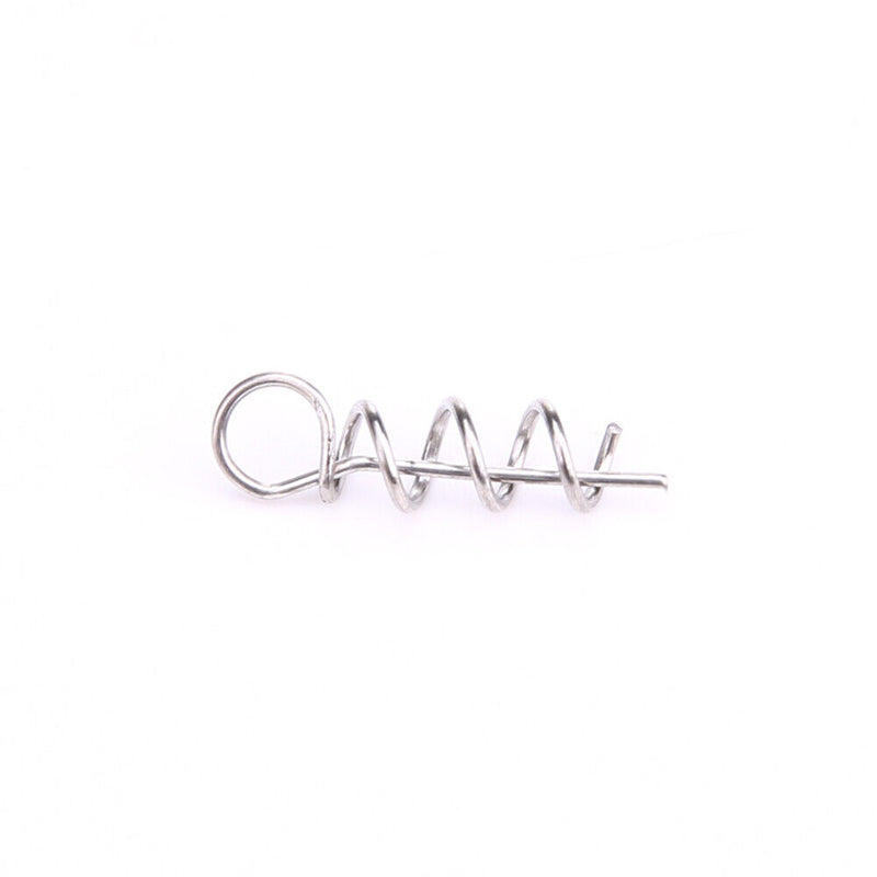 100pcs Soft Bait Bait Lock Pin Crank Carabiner Hook Connect to Bait Fixed
