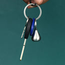 Waterproof Titanium Pill Box Container Bottle Water Drop Capsule Keychain