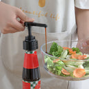 Syrup Oil Bottle Head Pressure Nozzle Oyster Sauce Push-type Pump (Black)