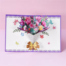 Bouquet Mother's Day greeting card With Envelope Greeting Gift Cards Postcard