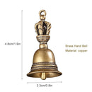 Handicraft Metal Handheld Service Call Desktop Tea Dinner Bronze Christmas Bell