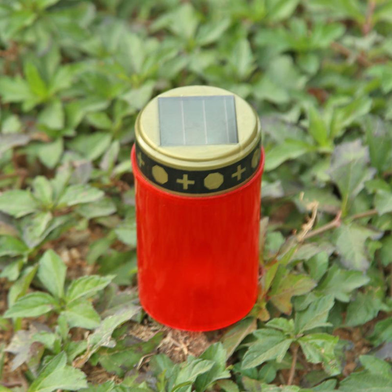 Grave Energy Saving Decoration Light Solar Flameless Electronic LED Candle Lamp