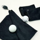 1 X Golf Towel Waffle Pattern Cotton W/ Carabiner Cleaning Towels SALE TOP M6X8
