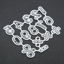 Numbers Dying Board Cutting Dies Stencils for DIY Scrapbooking Craft A