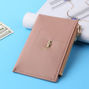Women Retro Cat Print Multi-slot Card Holder PU Mini Credit Card ID Card Wallet