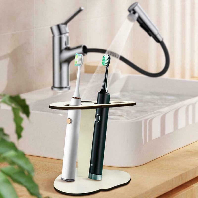Wooden Bath Toothbrush Rack Travel Holder H5X0 E6B4