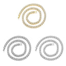 Chain Shiny Dazzling Luxury Cuban Chain Elegant Zircon Necklace Crystal