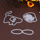 5pcs/Set Dog Cutting Dies Stencil DIY Scrapbook Embossing Craft Album Kar