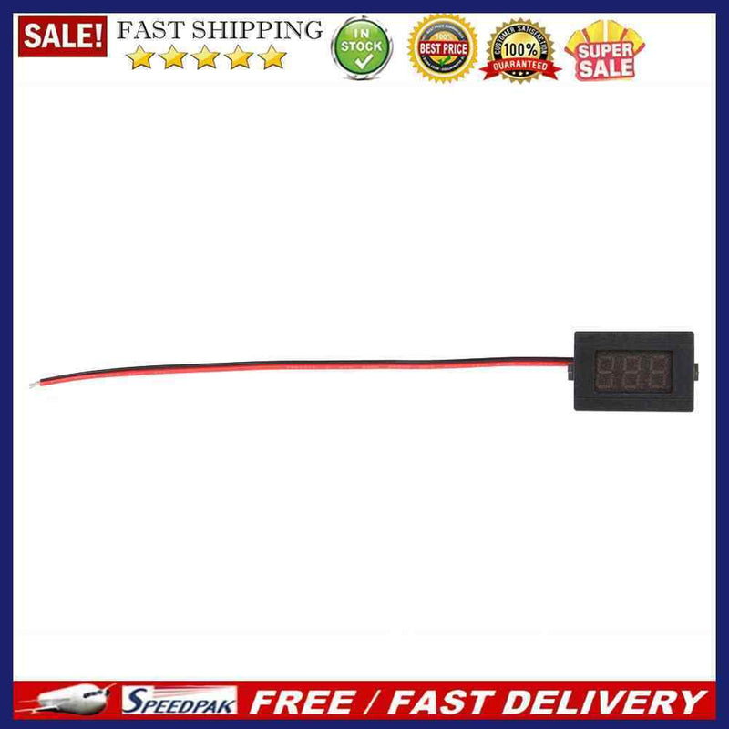 0.36inch LED Digital Voltmeter DC 4.5-30V Two Line Volt Meter(Blue)