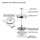 Coffee Brewing French Press Filter Tea Coffee Pot Maker Kettle (1000ml) Newly