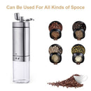 Stainless Steel Coffee Bean Mill Adjustable Knob Setting Manual Coffee Grinder