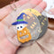 2pcs 5D Diamond Painting Keyring DIY Round Keychain Bag Pendant (YSK203)