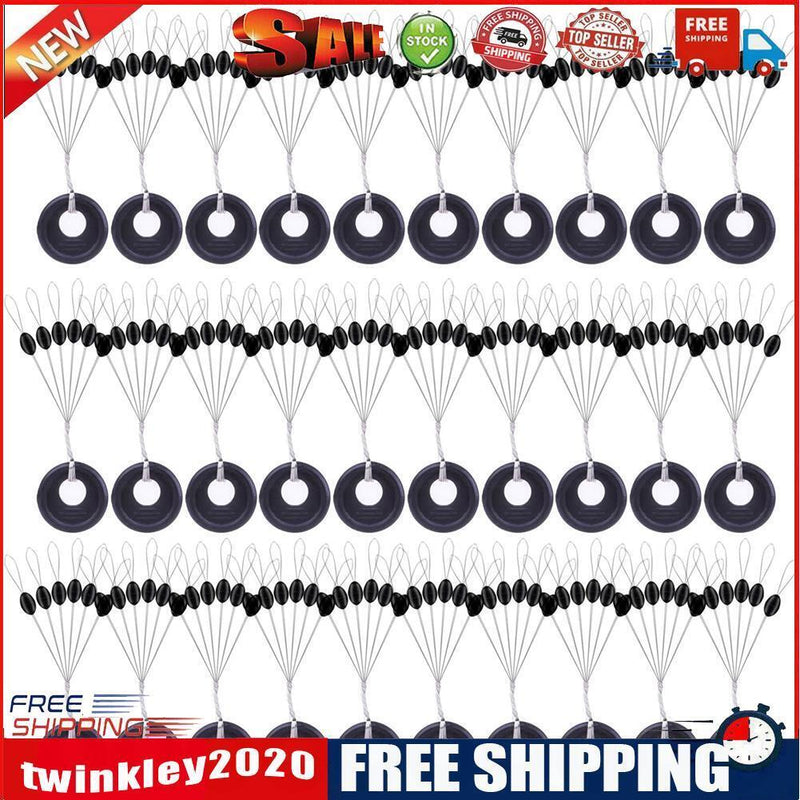 120 Group 720pcs Rubber Space Beans for Sea Carp Fishing Float (Olive L)