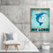 Napkin Animal Poster Oil Paint By Numbers Kit DIY Acrylic Painting on Canvas