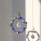 #A Crystal Diamond Prisms Hanging Light Catcher Moon Star Ornament for Living Ro