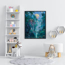 Woods Moon Oil Paint By Numbers Kits Canvas Drawing DIY Coloring Picture