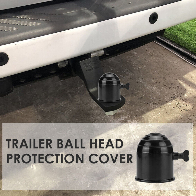 Universal 50mm Tow Bar Ball Cover Cap Hood for Trailer Hitch Caravan Protector