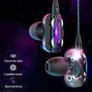 A4 In-Ear Headphone 3.5mm Plug Ergonomic Wired Earphones for Phone (Black) Newly