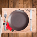 Dining table mat safflower cutlery fork set mat linen cup table protective decor
