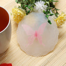 Cute Butterfly Silicone Cup Lids Anti-dust Leakproof Mugs Cover (Pink) Newly