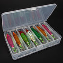 14pcs Luminous Wood Shrimp Bionic Fishing Lures Jig Hooks 8cm Bait Tackle