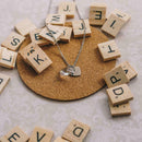 Mum Letter Heart Necklace Created Jewelry Pendant Mother's Birthday Gift M9O5