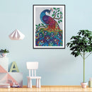 5D DIY Special Shaped Diamond Painting Peafowl Cross Stitch Craft Kit Wall
