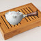Portable Chinese Gongfu Kung Fu Tea Set Rotating Ceramic Teapot Teaware (O)