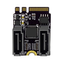Converter Adapter Cards SSD M.2 A/E Key NGFF to 2 Ports SATA3.0 Expansion Card
