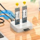 MAIWO K3016SD M.2 SSD Dock Dual Bay SATA/NVMe SD Card Reader Station (US)
