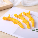 6pcs Alligator Hair Clip Grip Clamps Women Girls Styling Hairpin (Yellow) Newly