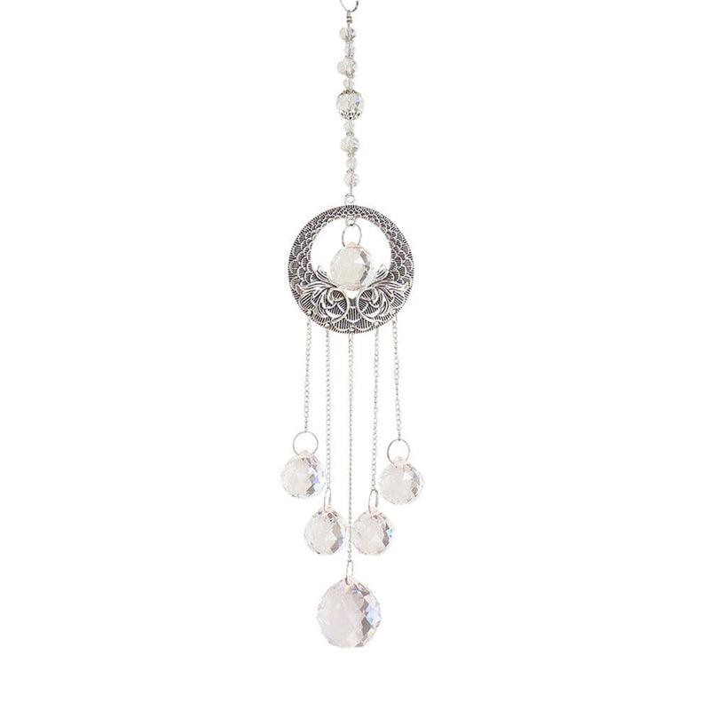 Crystal Wind Chime Crystal Round Ball Dream Catchers Wall Window Balcony Decor