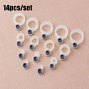 Size Fishing Rod Wire Ring Fishing Line Guide Tip Repair Kit Eye Ceramic Ring