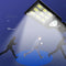 Solar Powered Wall Lamp Waterproof PIR Motion Sensor Outdoor Yard Light (A)