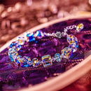 Fashion Geometric Shape Crystal Bracelet Romance Auroras Shinny Link Chain