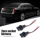7440 T20 Car Turn Signal Light Bulb Socket Male Adapter Wire Connector 2 Pack